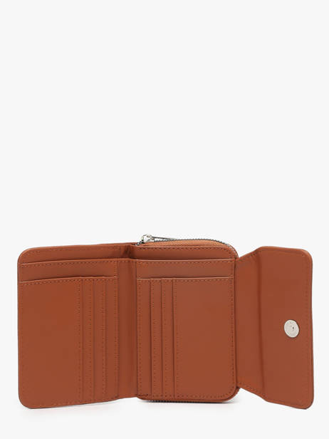 Portemonnee Classic Miniprix Bruin grained H6012 ander zicht 2