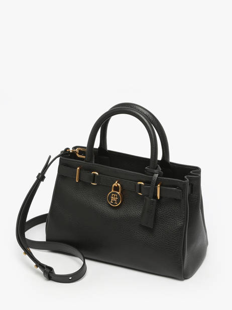 Handtas American Icon Leder Tommy hilfiger Zwart american icon AW17926 ander zicht 2