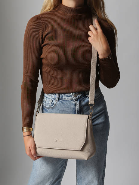 Cross Body Tas Tycia Leder Nathan baume Beige victoria 89 ander zicht 1