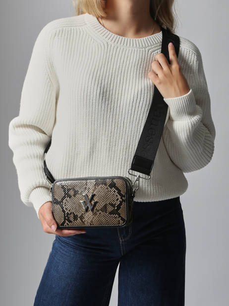 Cross Body Tas Winter Vanessa wu Bruin winter MA0144 ander zicht 1