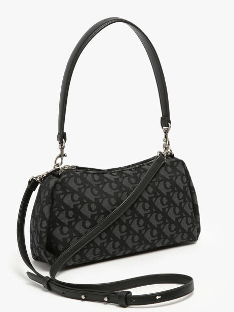 Schoudertas Monogram Gerecycleerd Polyester Calvin klein jeans Zwart monogram 4K3142G ander zicht 2