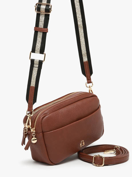 Cross Body Tas Soft Lulu castagnette Bruin soft YAHIA ander zicht 2