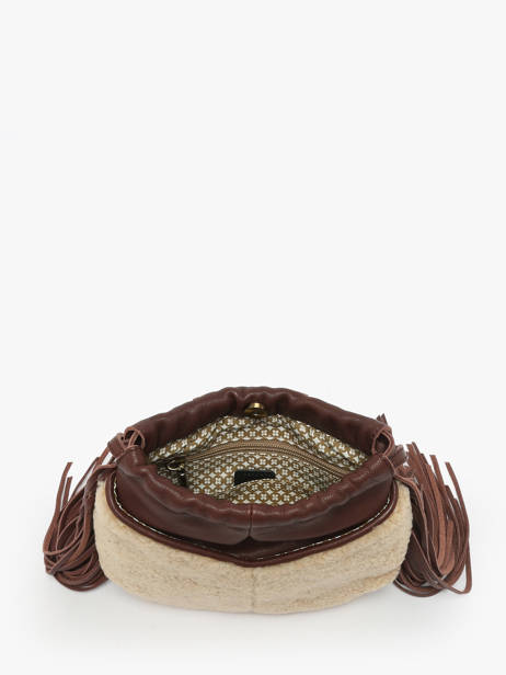 Cross Body Tas Vintage Leder Mila louise Bruin vintage 3812TC ander zicht 3