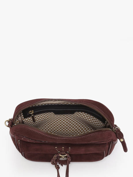 Cross Body Tas Vintage Leder Mila louise Bruin vintage 3327VC ander zicht 3