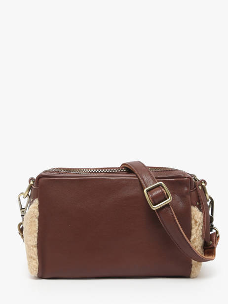 Cross Body Tas Vintage Leder Mila louise Bruin vintage 23673TC ander zicht 4