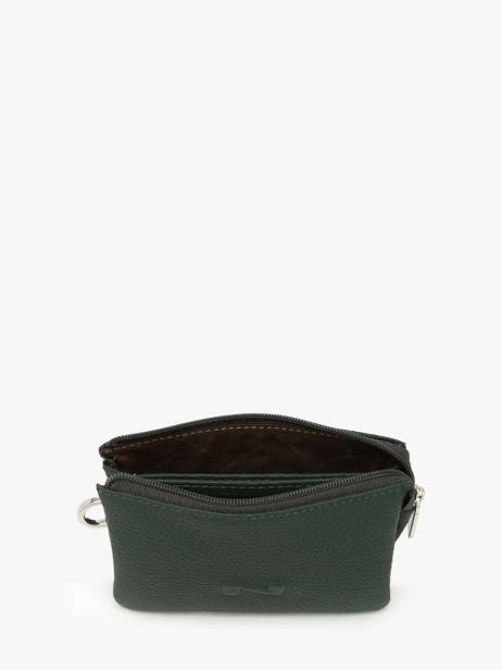 Portemonnee 2 Compartimenten Leder Nathan baume Groen original n 302N ander zicht 1