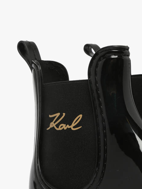 Regen Enkellaarsjes Kalosh Ii Karl lagerfeld Zwart women KL94775 ander zicht 3