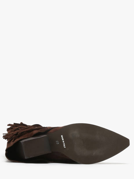 Laarzen Met Hak Uit Leder The icona Bruin women TX565 ander zicht 5