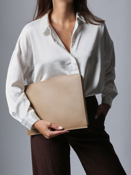 Longchamp Le foulonné Papierhouder Bruin