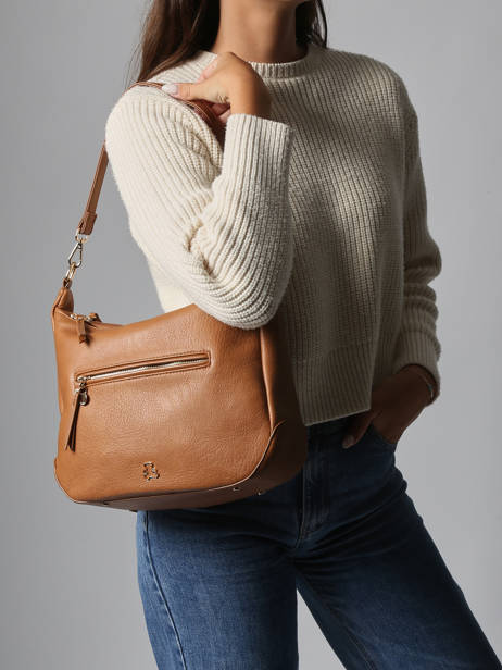 Schoudertassen Zip Lulu castagnette Bruin zip ZAHED ander zicht 1