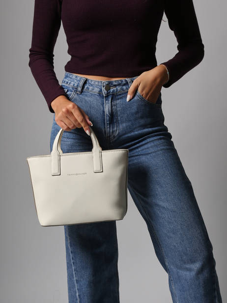 Cross Body Tas Th Logotape Polyurethaan Tommy hilfiger Wit th logotape AW17448 ander zicht 1