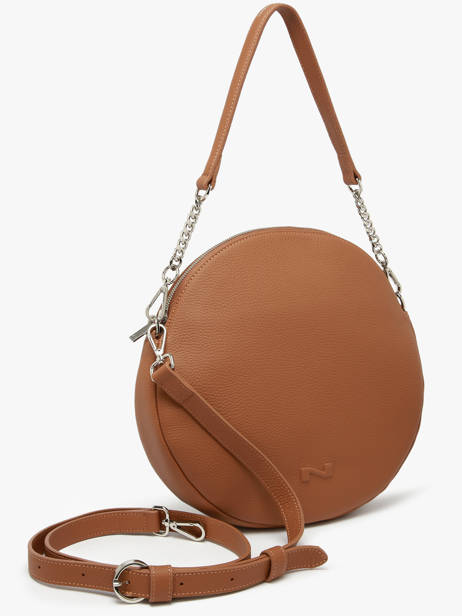 Schoudertas Anna Leder Nathan baume Bruin nathan 9 ander zicht 2