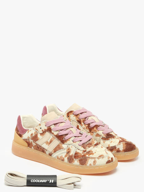 Sneakers Uit Leder Coolway Veelkleurig women 7643298 ander zicht 2