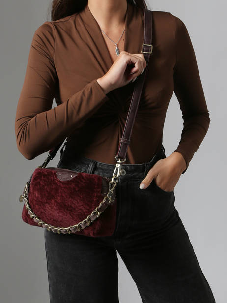 Cross Body Tas Vintage Leder Mila louise Bruin vintage 23673FUC ander zicht 1