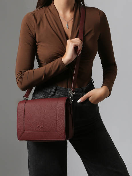 Cross Body Tas Rotterdam Leder Nathan baume Violet mondrian 3 ander zicht 1