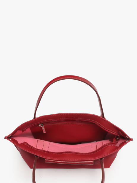 Cross Body Tas Maya Leder Lancaster Rood maya 88 ander zicht 2