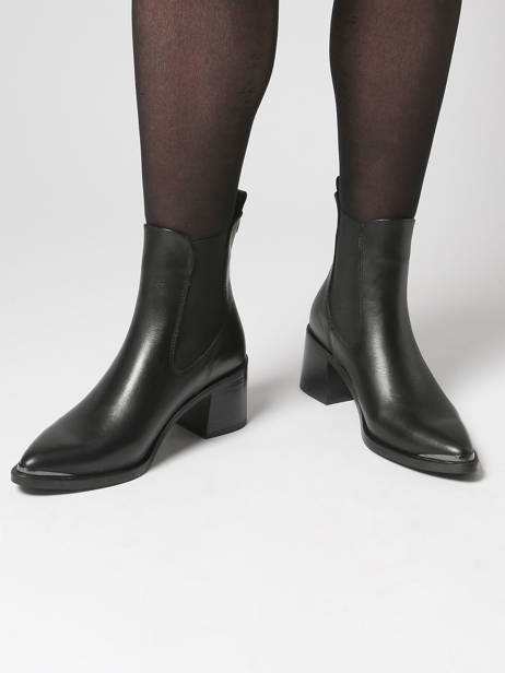 Enkellaarsjes Met Hak Uit Leder Tamaris Zwart women 45 ander zicht 1