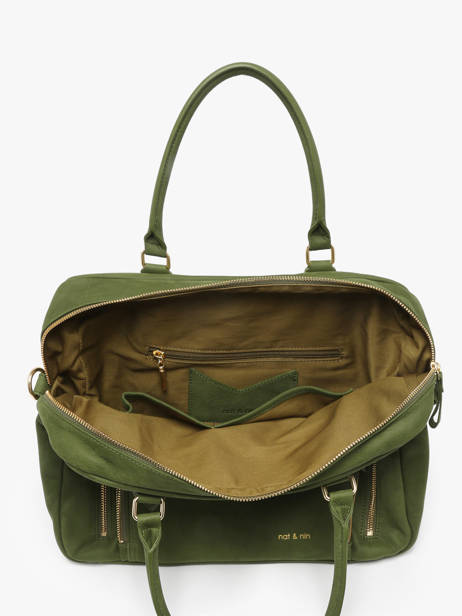 Handtas Vintage Leder Nat et nin Groen vintage MACY ander zicht 2