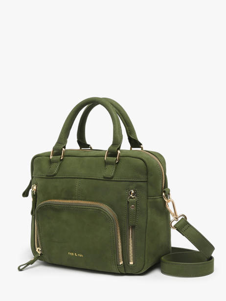 Cross Body Tas Baby Macy Leder Nat et nin Groen vintage BABYMACY ander zicht 1
