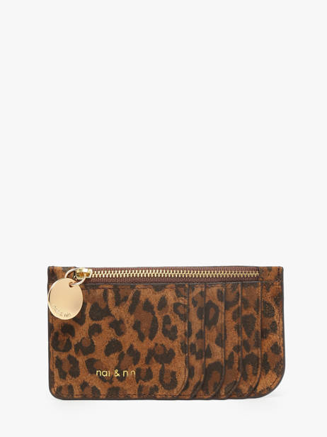 Portemonnee Alix Leder Nat et nin Bruin vintage ALIX