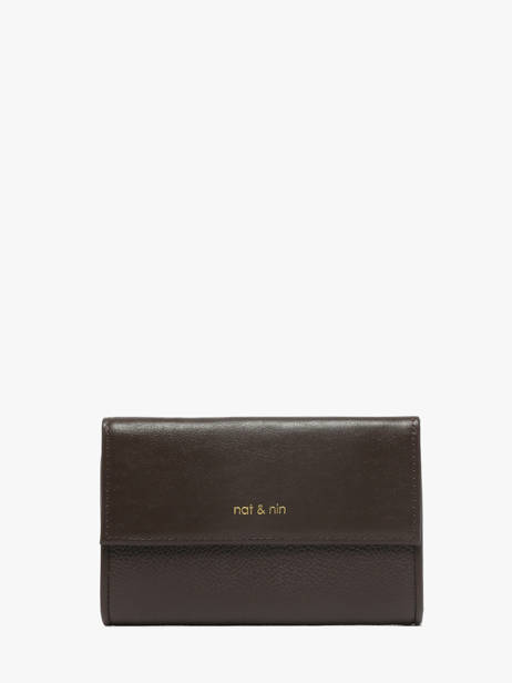 Portefeuille Leder Nat et nin Bruin vintage LOTTI