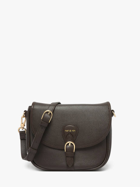 Cross Body Tas Vintage Leder Nat et nin Bruin vintage OLIVIA