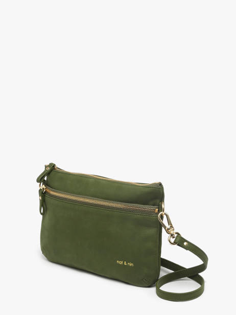 Cross Body Tas Vicky Leder Nat et nin Groen vintage VICKY ander zicht 1