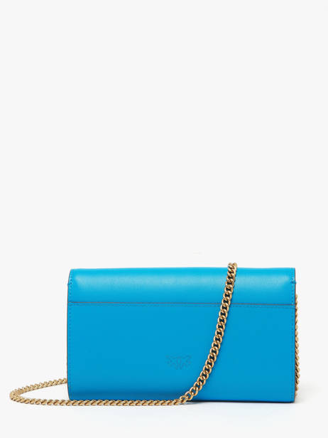 Cross Body Tas Love Bag Icon Leder Pinko Blauw love bag icon A0F1 ander zicht 3