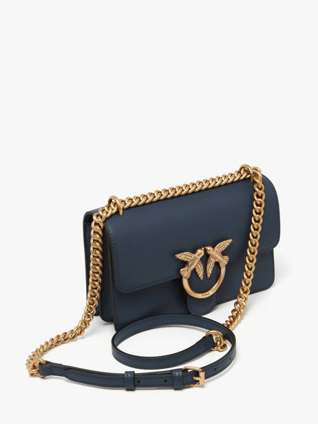 Cross Body Tas Love Bag Icon Leder Pinko Blauw love bag icon A0F1 ander zicht 1