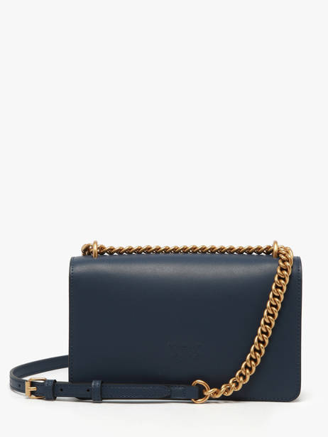 Cross Body Tas Love Bag Icon Leder Pinko Blauw love bag icon A0F1 ander zicht 3