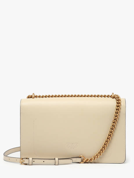 Cross Body Tas Love Bag Icon Leder Pinko Beige love bag icon A0F1 ander zicht 3
