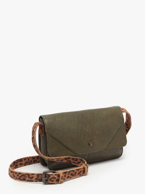 Cross Body Tas June Leder Pieces Groen june 17160060 ander zicht 1