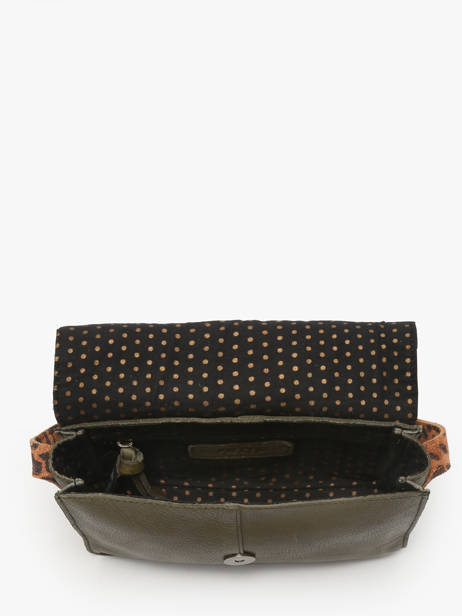 Cross Body Tas June Leder Pieces Groen june 17160060 ander zicht 2