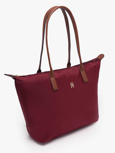 Schoudertas A4 Formaat Popette Nylon Tommy hilfiger Rood popette AW17711 ander zicht 1
