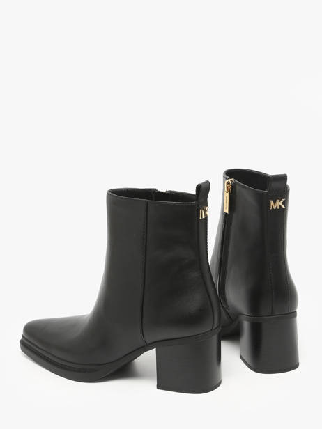 Stadsschoenen Met Hak Uit Leder Michael kors Zwart women XME5L001 ander zicht 2