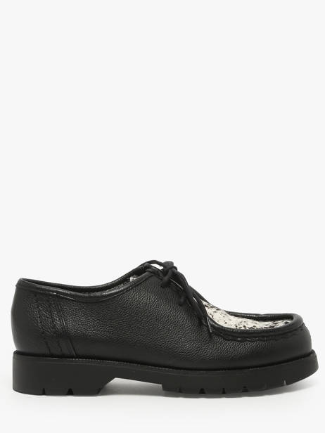 Derby Veterschoenen Uit Leder Kleman Zwart women PADRINIB
