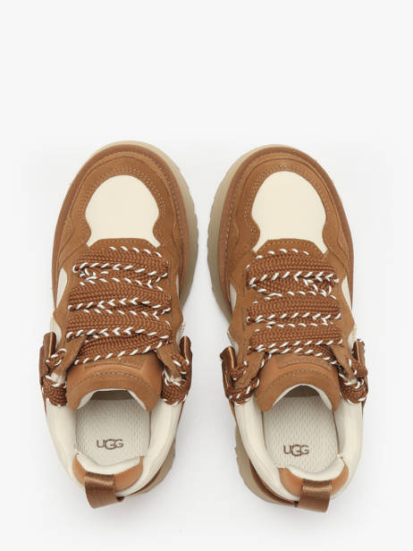 Sneakers Met Platformzool Uit Leder Ugg Bruin women 1171541 ander zicht 3