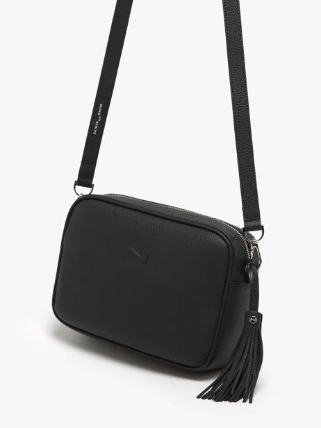 Cross Body Tas Camera Bag Leder Nathan baume Zwart nathan 2 ander zicht 2