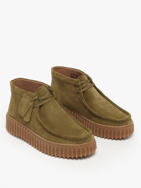 Enkelhoge Derby Veterschoenen Uit Leder Clarks Groen women 26183872 ander zicht 1