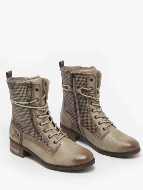 Enkellaarsjes Mustang Beige women M0062001 ander zicht 1