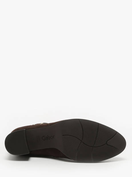 Enkellaarsjes Met Hak Uit Leder Gabor Bruin women 18 ander zicht 4