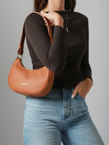 Cross Body Tas Donna Aria Leder Lancaster Bruin donna aria 75 ander zicht 1