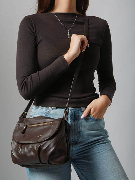 Cross Body Tas Vintage Leder Nat et nin Bruin vintage JEN ander zicht 1