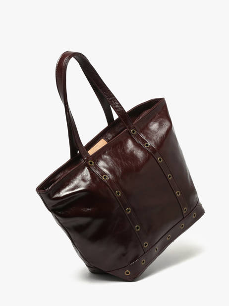 Schoudertas Le Cabas M In Gekreukeld Leder Vanessa bruno Bruin cabas cuir 82V40378 ander zicht 2