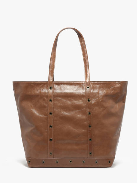 Handtas Le Cabas S In Gekreukeld Leder Vanessa bruno Bruin cabas cuir 82V40409