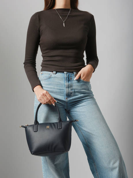 Handtassen Popette Gerecycleerd Polyester Tommy hilfiger Blauw popette AW17708 ander zicht 1