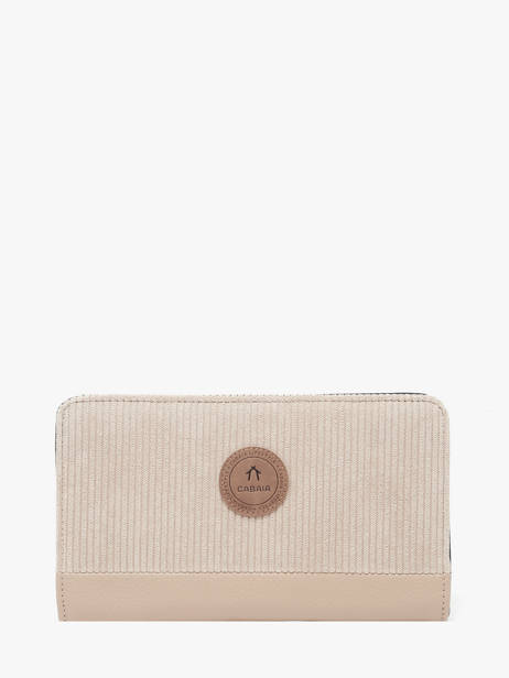 Portefeuille Cabaia Beige accessoire L