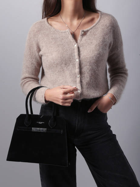 Handtas Velvet Miniprix Zwart velvet F7510 ander zicht 1