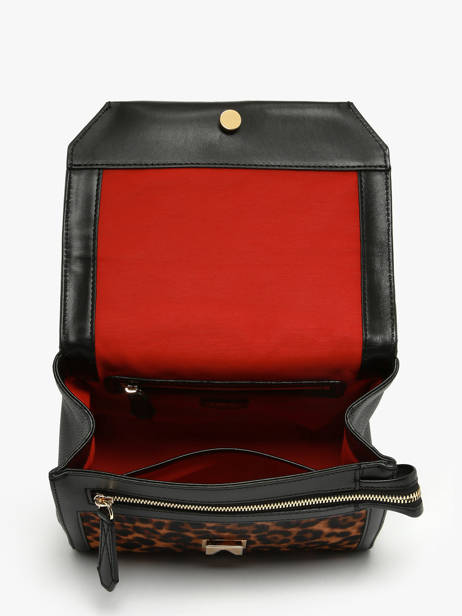 Cross Body Tas Ninon Léopard Leder Lancel Bruin ninon A13751 ander zicht 3