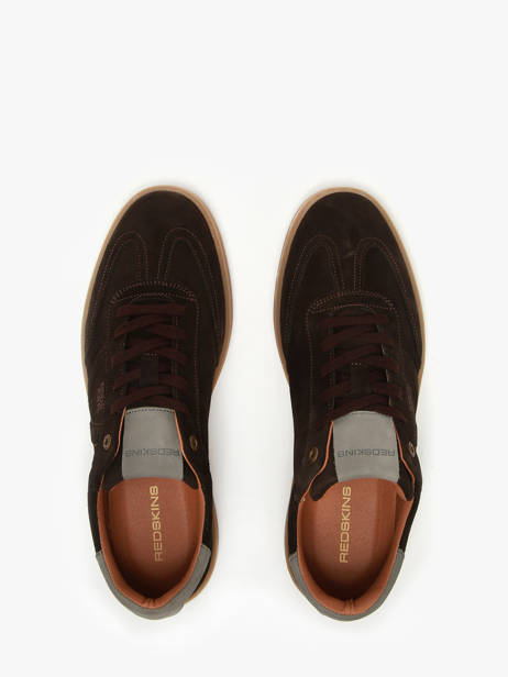 Sneakers Quadra Uit Leder Redskins Bruin men QUADRA ander zicht 3